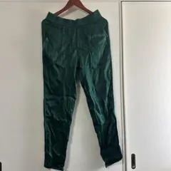 ZARA ダークグリーン ゴムウエスト カジュアルパンツ