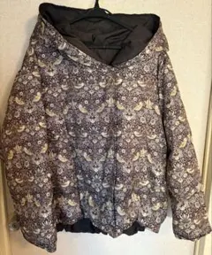 モリスギャラリー　LL XLいちご泥棒リバーシブル ダウンコート