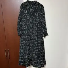 ☆新品未使用☆ミゼール￼スクエア柄 ボウタイワンピース 長袖 ☆新品未使用☆ミゼール￼スクエア柄 ボウタイワンピース 長袖 - メルカリ