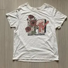 MTV フラワーグラフィック Tシャツ Lサイズ