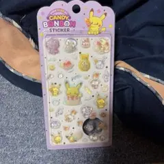 ポケモン　韓国限定　正規品　キャンディボンボン　シール　ポケピース　イエローのサムネイル