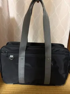 スクールバッグ ブラック グレー持ち手