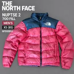 THE NORTH FACE ヌプシ2 700フィル ダウン 赤黒 XS 韓国