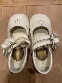 ホワイト フォーマルシューズ 18.0 卒園式　入学式