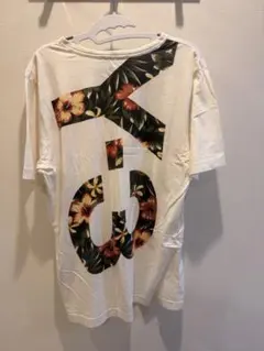 Y-3 adidas ヨウジヤマモト 半袖Tシャツ 花柄 ビッグロゴ Mサイズ