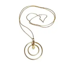 ネックレス　リング　丸　パール