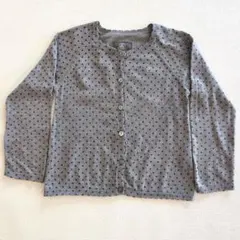 プチバトー 6ans/116cm ニットカーディガン グレー