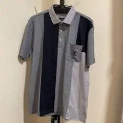 SANTA BARBARA ポロシャツ グレー系 切替デザイン