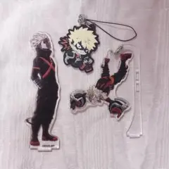 僕のヒーローアカデミア 爆豪勝己 アクリルスタンド ラバーストラップ まとめ売り