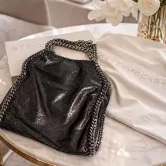 Stella McCartney ファラベラミニトートバッグ 黒ラメ
