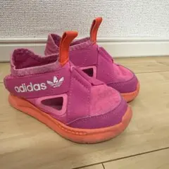 adidas ピンク サンダル 14cm
