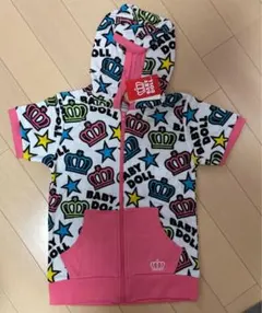 ベビードール　140cm  女の子　半袖フード付き