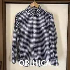 ORIHICA ギンガムチェックシャツ S
