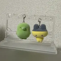 たまごっち　カプセルフロッキーズ　まめっち　くちぱっち　カニカン付きキーホルダー