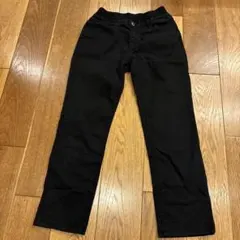 黒 長ズボン ウエストゴム