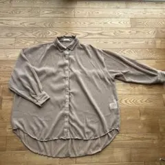 ITEMS URBAN RESEARCH 長袖シアーシャツ ベージュのサムネイル