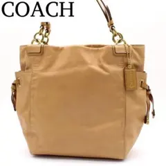 【美品】COACH 14523 ハンドバッグ トートバッグ レザー キャメル系
