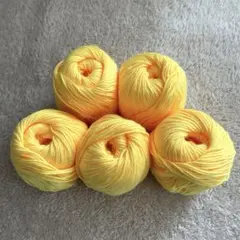 シルクカシミヤヤーン　レモンイエロー　5玉