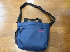 美品 Coleman コールマン カメラショルダーバッグ ネイビー
