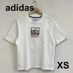 最終 A0917A07 adidas トレフォイルロゴプリントTシャツ XS