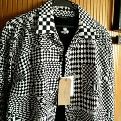 ♥新品タグ付❗【VINTAGE EL】定価5390円ブロッキング幾何学模様メンズ
