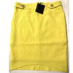 エゴイスト 膝丈スカート 黄色（ セシルマクビー スライ デュラス イング 系）