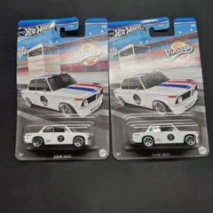 9*t様 BMW 2002 ホワイト ミニカー 2台セット