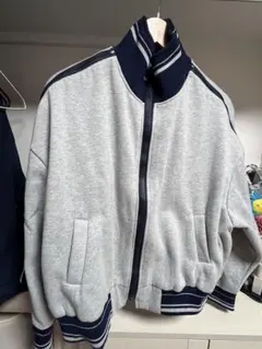 グレー スウェット ジャケット