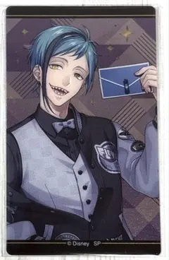 ディズニー ツイステッドワンダーランド メタルクリアカード フロイド・リーチ