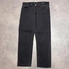 Lee リー W32 ブラックデニム ボトム パンツ 古着 黒 19690