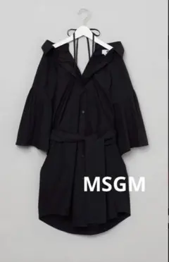 MSGM エムエスジーエム ボリュームスリーブ シャツワンピース イタリア製のサムネイル