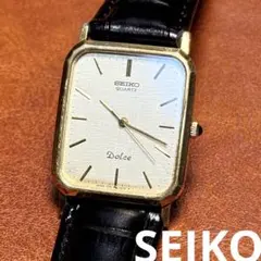 A118 希少 稼動品 SEIKO DOLCE レクタンギュラー80年代
