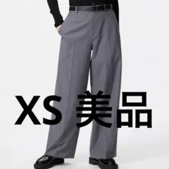UNIQLOユニクロ スマートワイドパンツ グレー XS 通勤 カジュアル 小柄