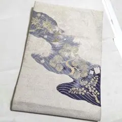 専用帯9052 ●名渡山紅型工房 みゆき紬 本場琉球紅型 名古屋仕立て 名古屋帯 専用帯9052 ○名渡山紅型工房 みゆき紬 本場琉球紅型 名古屋仕立て