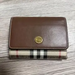 BURBERRY バーバリー　三つ折り財布　ブラウン