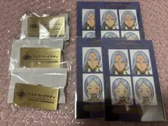 逆転裁判　カプコンくじ　ナユタ　メモリーオブ検事　ステッカー　ネームバッジ