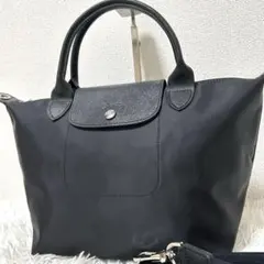 人気✨ル プリアージュ ネオ S】ロンシャン 2way トート ブラック 男女 