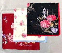 ☆ハンカチ☆3枚セット/バレンチノ、トレンテ、サンローラン