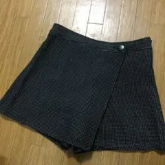 ハッシュアッシュ　ラップスカート風キュロット