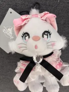 ディズニーストア マリー ドールスタイル ぬいぐるみ キーホルダー