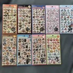 ボンボンドロップシール和柄 9枚