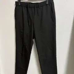 メンズ　スラックス　イージーパンツ　ブラック　ブリスポイント　ウエストゴム薄手