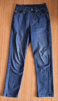 GU スリムフィット デニムパンツ150