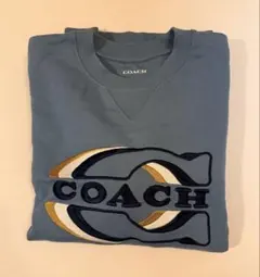 にこ様専用 COACH クルーネック スウェット トレーナー ブルーのサムネイル