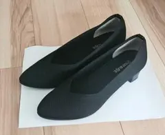 SHOO LA RUE　ニットパンプス　23.5cm　黒のサムネイル