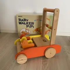【箱あり】BABY WALKER PiPi 木製手押し車