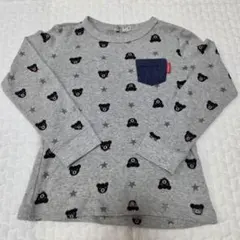 DOUBLE.B ダブルビー ミキハウス 長袖Tシャツ 総柄ロンT 110cm