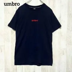 umbro アンブロ 半袖Tシャツ 170 紺 ネイビー ロゴ刺繍 綿混 キッズのサムネイル