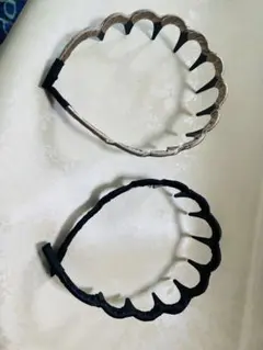 ウェーブ ヘアバンド 無地の歯付き 滑り止めヘアタイ 洗顔 スポーツに便利2