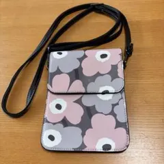 ♥️花柄 スマホショルダーバッグ ピンク♥️